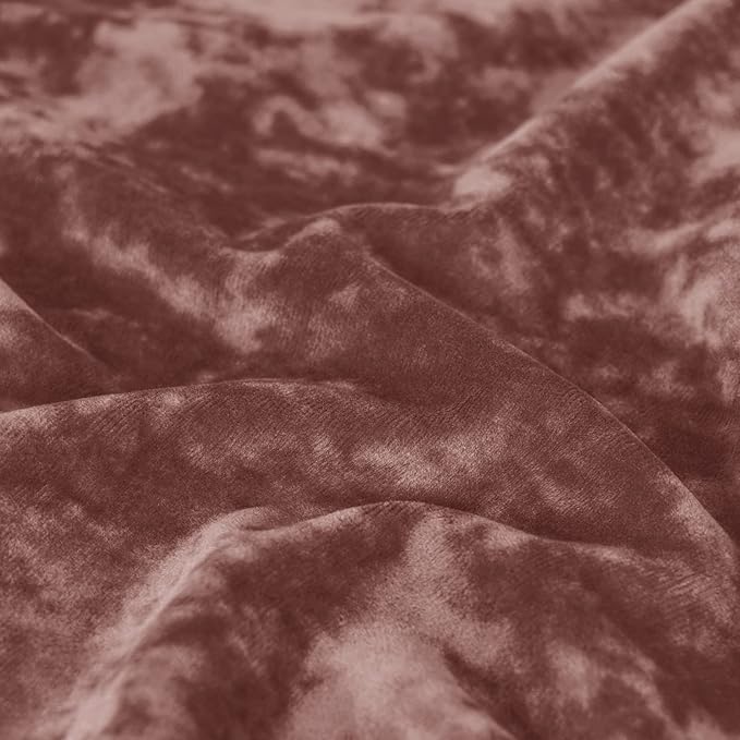 PHF Truly Velvet Fitted Sheet Only Twin Size, Luxury Super Soft Cozy Fuzzy Fleece Bottom Sheet, Deep Pocket Up to 16", Suitable for Fall Winter Spring, No Pillowcases, Rust Red/Burgundy