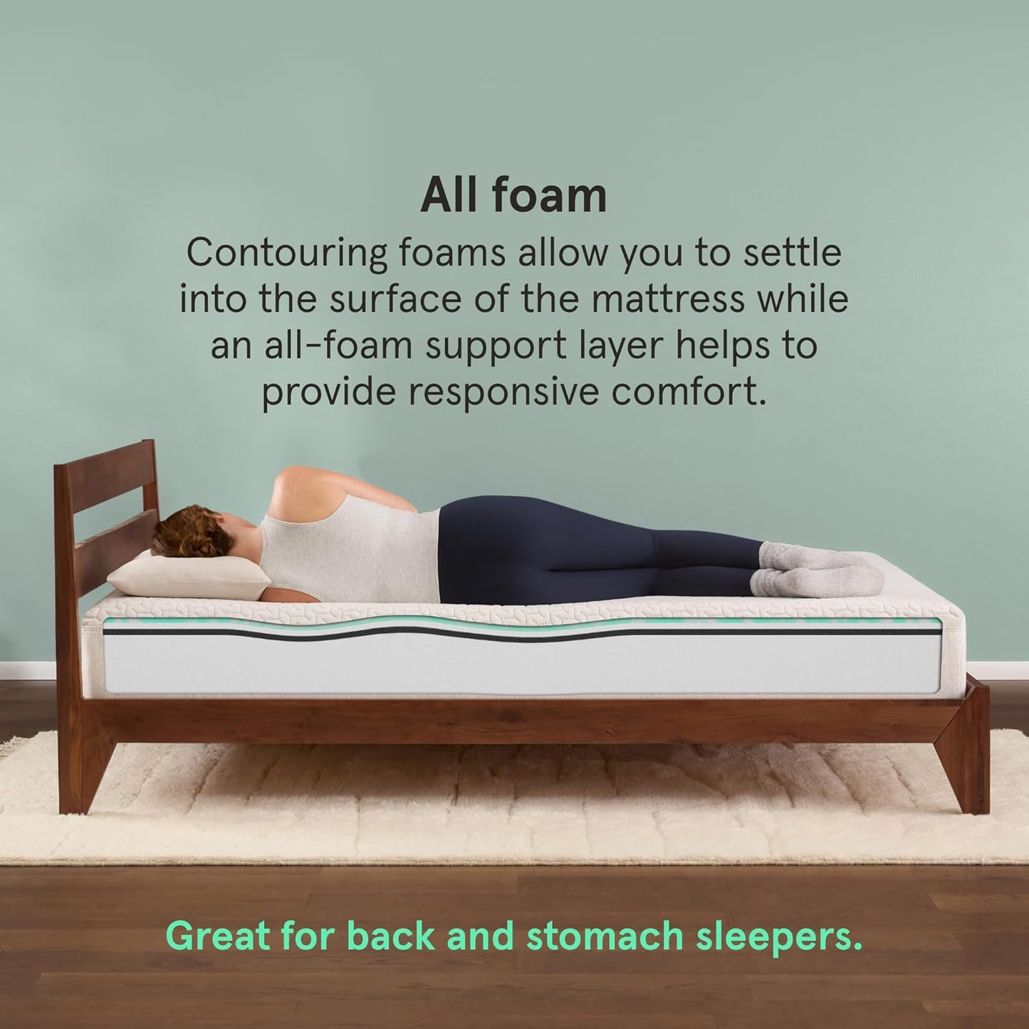 Kin By Tuft & Needle Firm 8" Cal King Adaptive Foam Mattress in a Box, Cooling Pressure Relief, Balanced Support, 100 Night Trial, Fiberglass-Free, CertiPUR-US, 10-Year Limited Warranty