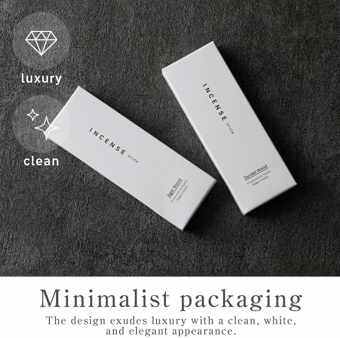 Kyoto Agarwood Incense Sticks - Japanese Temple Aroma, Ideal for Relaxation & Meditation, Approx. 60 Sticks (0.44 Pounds) - Premium Quality Incense for Spiritual & Home Use Nagomikobo