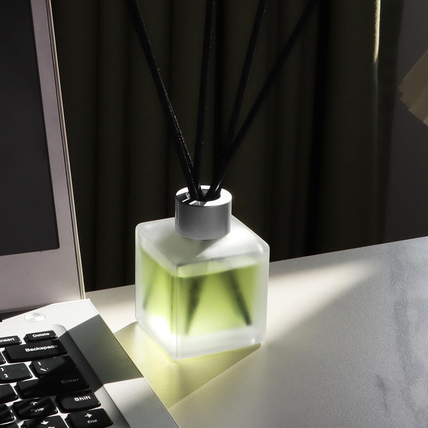 3-Pack Reed Diffuser, Jasmine White Tea/Lily/Peony Scented Oil, Flower Aroma Essential Oil with Diffuser Sticks, Long Lasting Bathroom Air Freshener, Home Fragrance for Room Decor