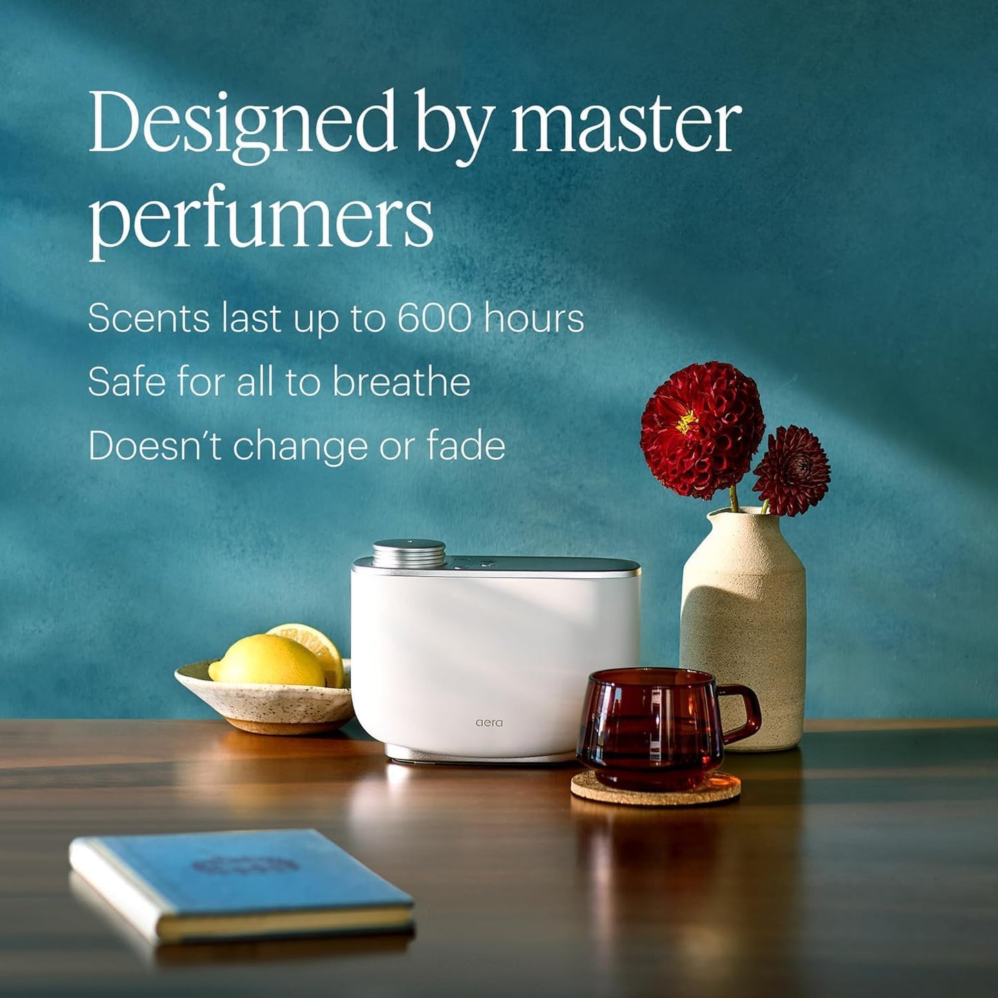 Aera Mini White Tea - Essential Oil for Home - Elegant Embrace Fragrance - Notes of White Tea, Jasmine and Thyme - Scent Refill - Capsule Size Works with Mini Diffuser