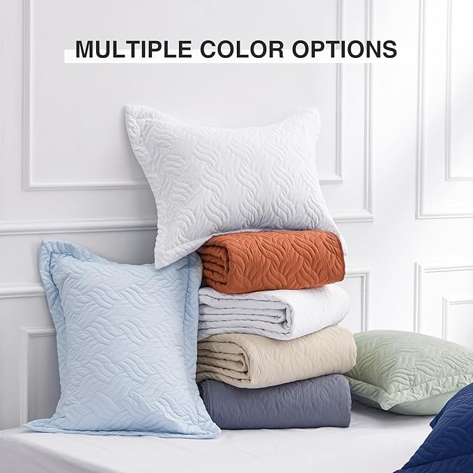 Love's cabin California King Size Quilt Bedding Set Umber Bedspread - Cal King Summer Lightweight Bedspread Comforter - Wave Pattern Coverlet for All Season - 3 Pieces (1 Quilt, 2 Pillow Shams)