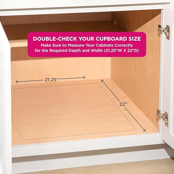 HOLDN’ STORAGE Pull Out Cabinet Organizer, Individual Sliding Drawers - Heavy Duty Metal with Lifetime Limited Warranty - Anti Rust Chrome Finish (Single Tier, 20" W)