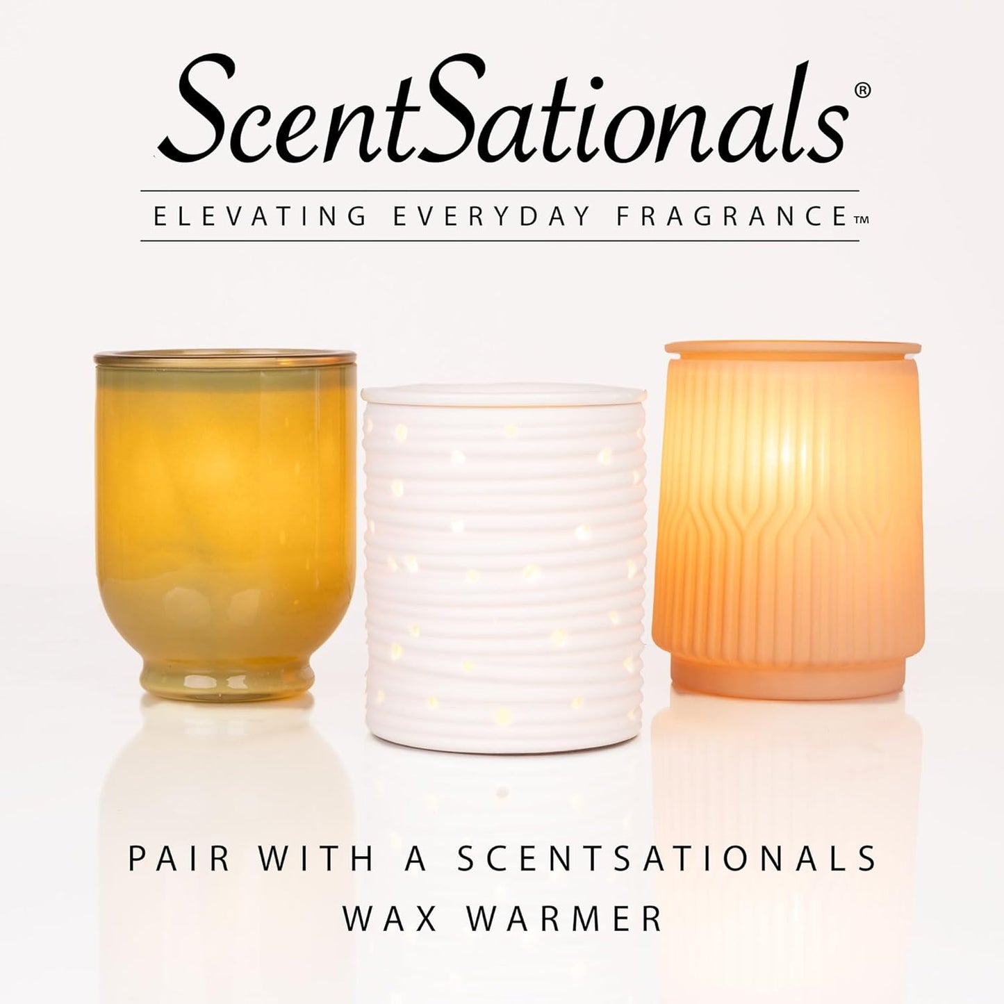 Scentsationals Wax Melts, Wax Cubes Strong Scent - Cucumber Melon - Long Lasting Scented Melts for Warmer, 10 oz (24-Cubes)