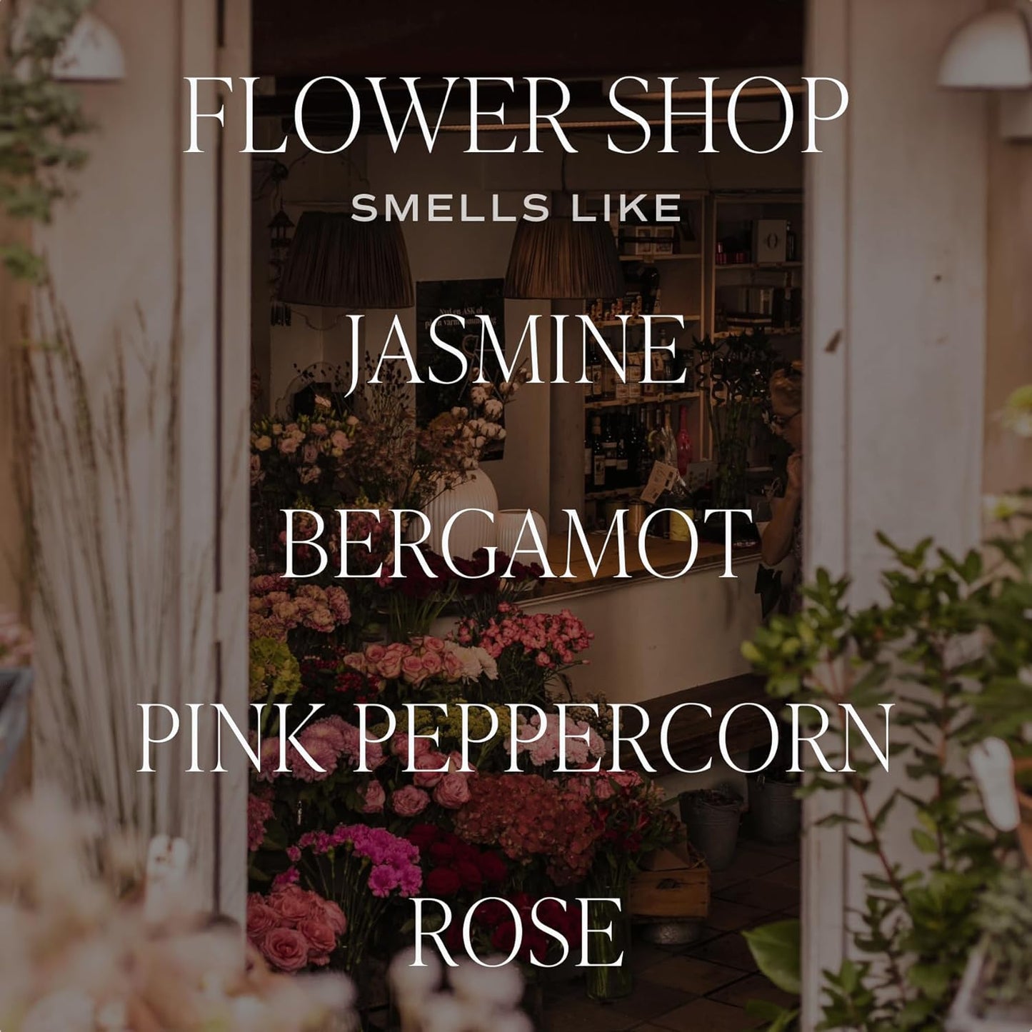 Sweet Water Decor Flower Shop Reed Diffuser – Room Decor Aesthetic with Long-Lasting Premium Fragrance of Bergamot Rind, Orange Blossom, Ylang Ylang, and Jasmine for 4 Months – Ideal for Home Decor