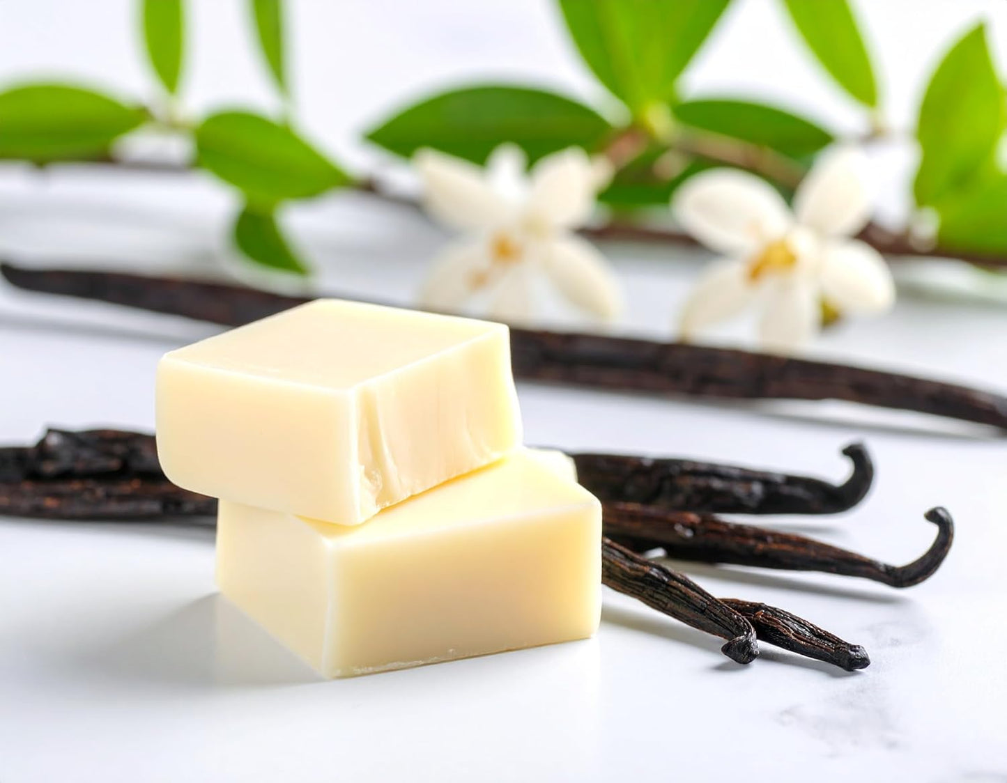 Vanilla Sandalwood Strongly Scented Hand Poured Vegan Wax Melts, 36 Scented Wax Cubes, 19.2 Ounces in 6 x 6-Packs