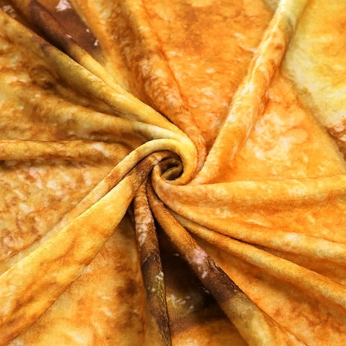 Vessia Applepie Throw Blanket, Realistic Funny Food Blanket for Adults and Kids, 300GSM Soft Throw for Couch, Sofa, Bed, Fun Home Decor for All Seasons, 60 inches