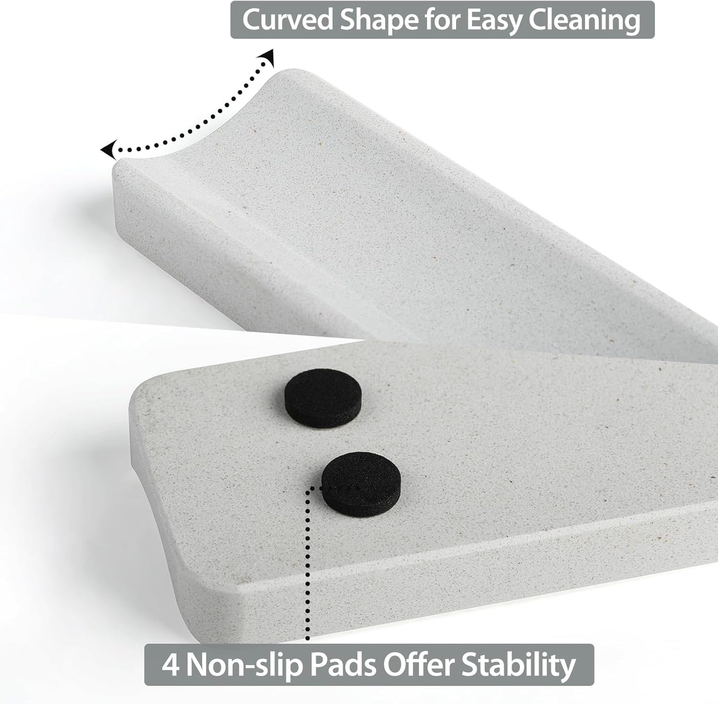 Koville Italian Quarella Engineered Marble Incense Holder, Incense Holders for Sticks, Sturdy Incense Burner Ideal for Meditation and Relaxing, Easy to Clean(Ariete Quarella)