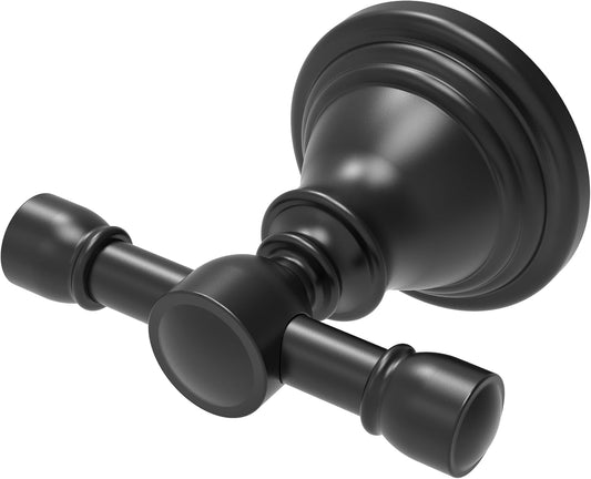 Towel Hook for Bathrooms, Stainless Steel Robe Coat Hook Wall Mount, Heavy Duty Towel Hanger for Kitchen, Bedroom or RV (Matte Black)