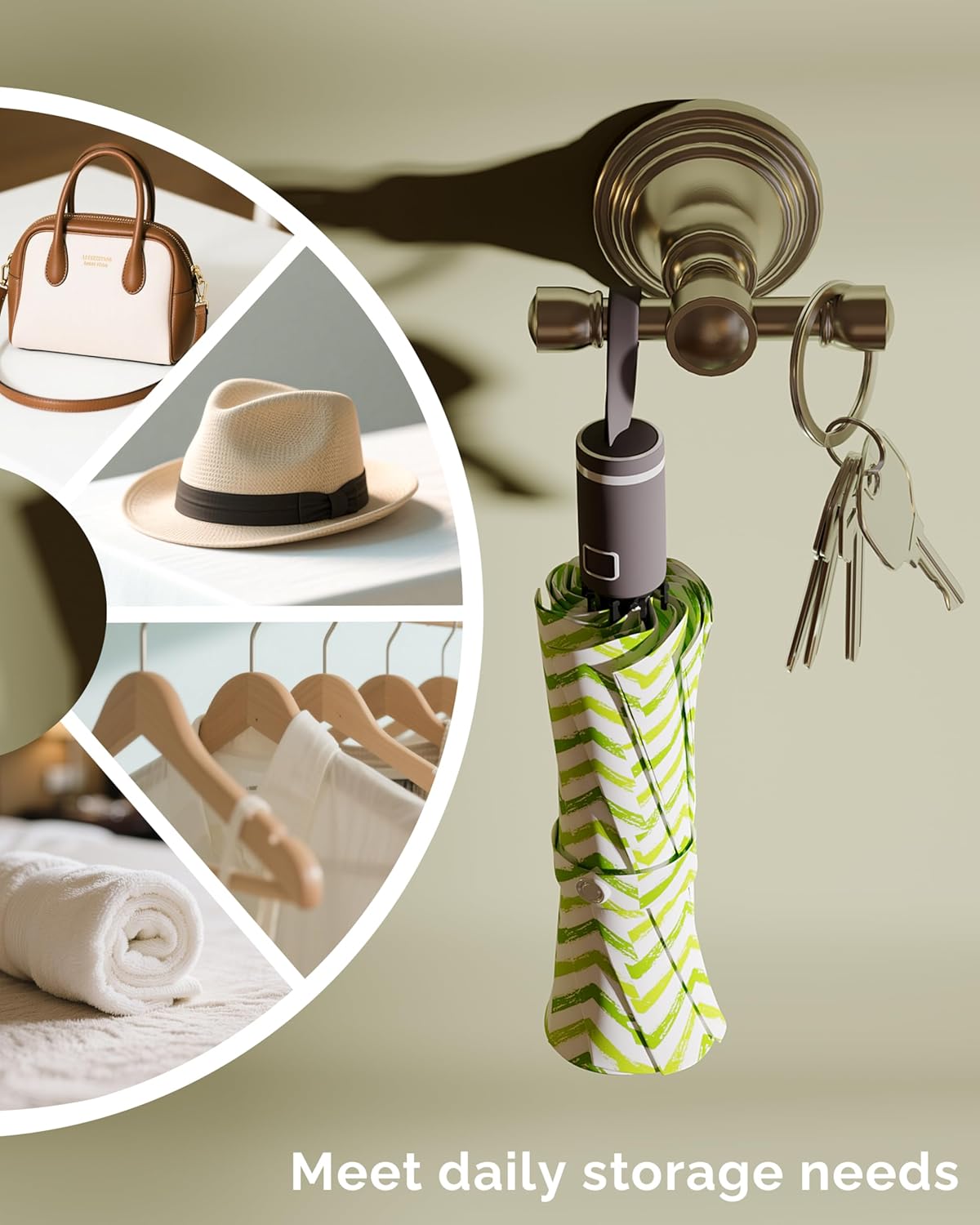 Towel Hook for Bathrooms 2 Pack, Stainless Steel Robe Coat Hook Wall Mount, Heavy Duty Towel Hanger for Kitchen, Bedroom or RV (Brushed Nickel)