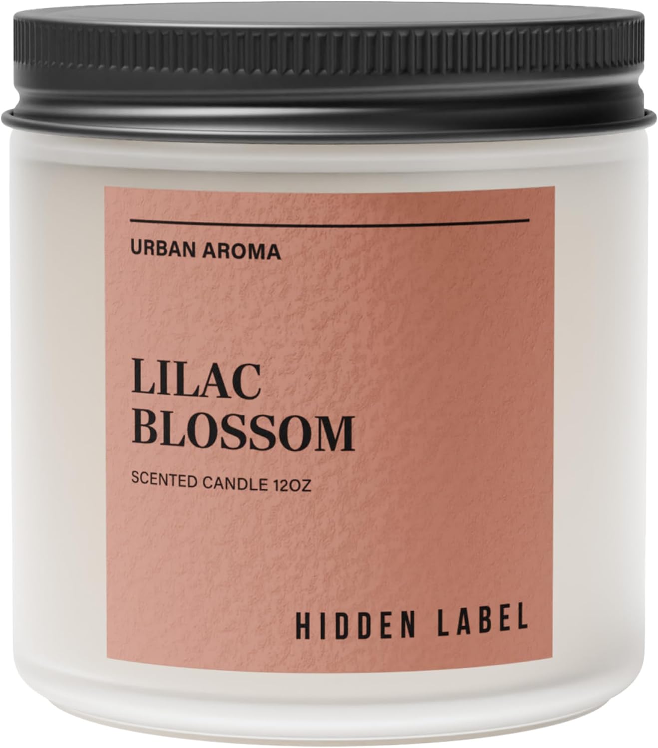 Hidden Label Lilac Blossom Scented Candle, 12oz Natural Soy Non Toxic, 70H Burn Time 2 Wick Aromatherapy Candle for Home Decor,Stress Relief & Relaxation,Gifts for Women & Men