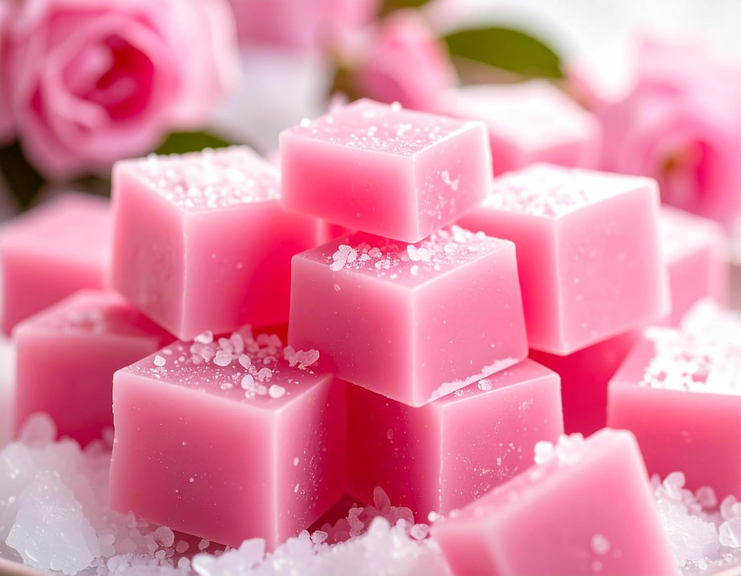 Pink Sugar Strongly Scented Hand Poured Vegan Wax Melts, 36 Scented Wax Cubes, 19.2 Ounces in 6 x 6-Packs