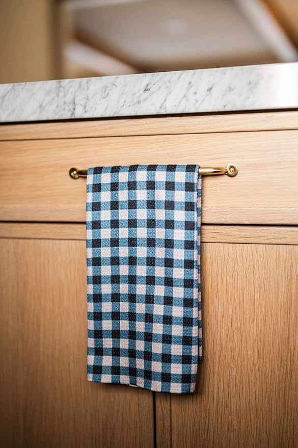 || 2 Pack|| Double Sided Dish Towels || Waffle Weave Microfiber || Tea Towels || Highly Absorbent || Hanging Loop || Dish Cloths || Modern || Designer Prints