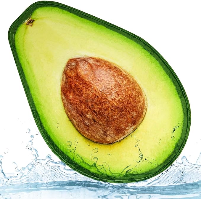 Vessia Avocado Throw Blanket(Green), Realistic Funny Food Blanket for Adults and Kids, 300GSM Novelty Fruits Printed Throw for Couch, Sofa, Bed, Fun Home Decor for Boys, Girls
