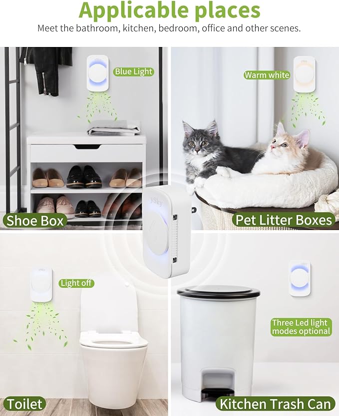ySky Plug In Air Purifier for Home (6 packs), Negative Ion Air purifier,Quiet Ionizers Air Freshener for home,Bathroom,Bedroom,Portable Air Purifiers for Odor,Pet smell,Mini Air ionizers