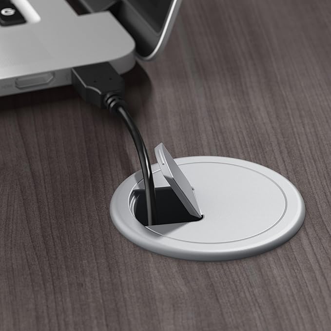 Bush Business Furniture 60-inch Electric Height Adjustable Standing Desk, Ergonomic Sit-Stand Computer Table for Home and Professional Office, Move 60 Series, Storm Gray with White Base