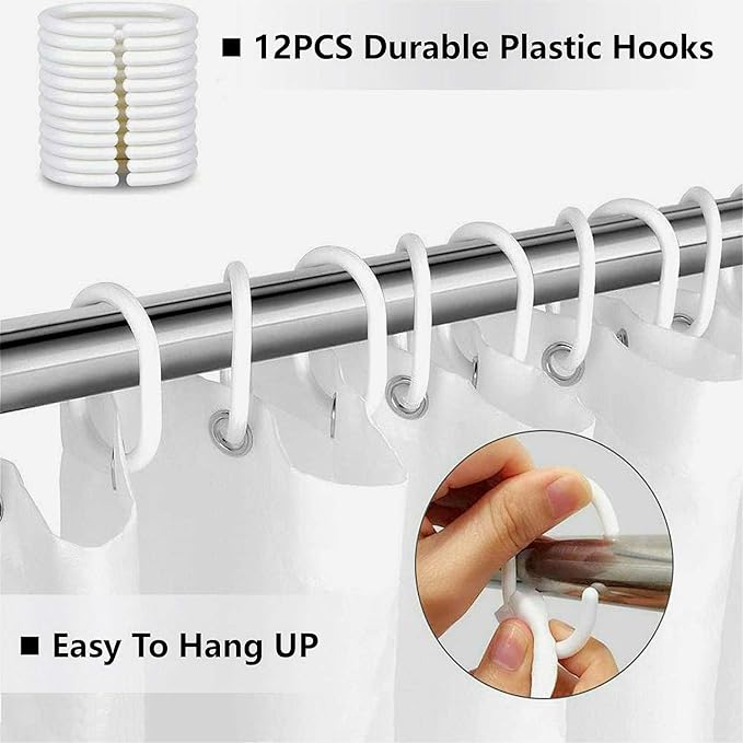 4Pcs Black Man Women Shower Curtain Set with Rugs Toilet Lid Cover Bath Mat, Romantic Couples Bathroom Decor Sets with Shower Curtain and Hooks, Waterproof Fabric King Queen Sets