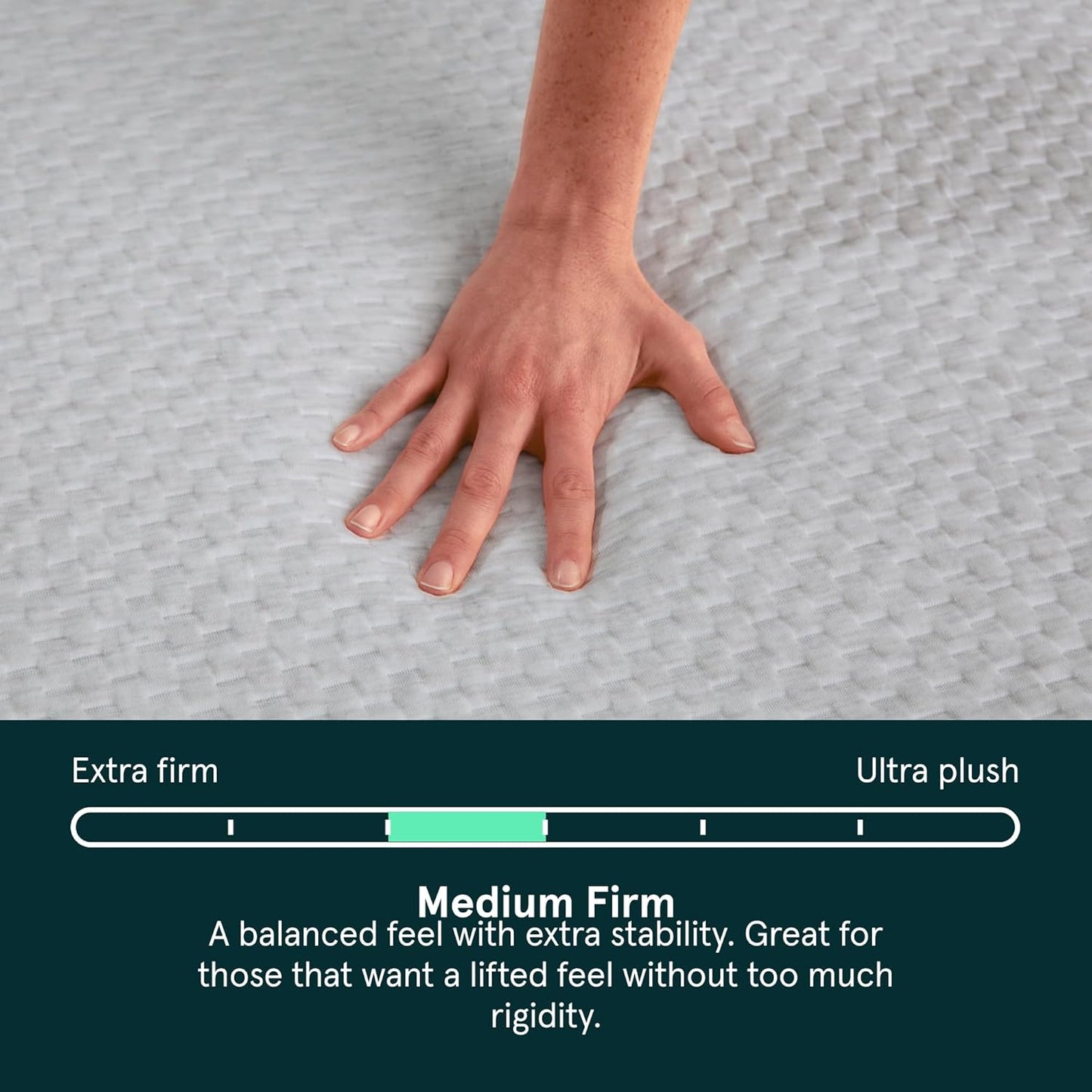 Kin By Tuft & Needle Medium Firm 10" Cal King Adaptive Foam Mattress in a Box, Cooling Pressure Relief, Balanced Support, 100 Night Trial, Fiberglass-Free, CertiPUR-US, 10-Year Limited Warranty