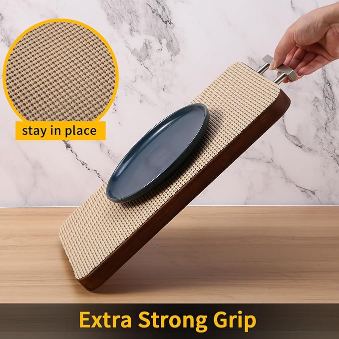 iwtmm Drawer Shelf and Cabinet Liners Non-Adhesive Extra Strong Grip - Keep Items in Place for Kitchen, Bathroom, Office & Wardrobe, Heavy Duty Anti-Slip Liners for Cabinets, Cupboards, Drawers
