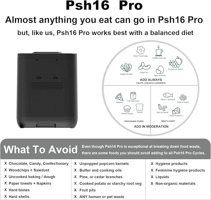 CREATIVECHEF Composter | 3.8L Electric Compost Bin for Kitchen | Upgraded New Generation Blades Auto Food Cycle Compost Machine | Turn Food Waste and Scraps into Dry Compost Fertilizer for Plants