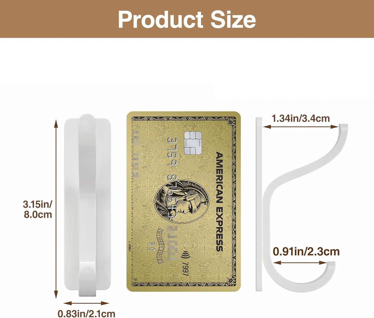 2 Pack Wall Hooks for Hanging: Adhesive Coat Hooks for Hat, Towel, Purse, Clothes, Keys, Backpack, Hangers for Door, Kitchen, Bathroom, Shower, Heavy Duty Stick On, Hold 13 lb, Stainless, White