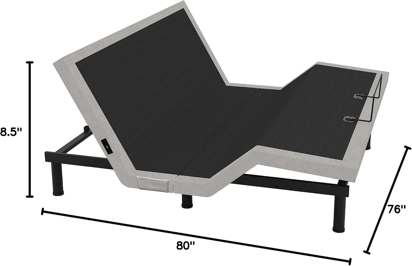 King Adjustable Bed Base - Dual Massage - USB Ports - Zero Gravity - Underbed Light - Wireless Remote - Zero Gravity - Anti Snore - Memory Positions - Zero Clearance