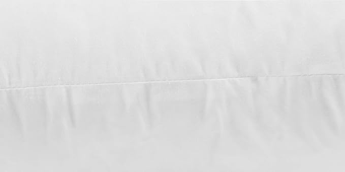 JA COMFORTS 12×20 Premium Goose Down Feather Throw Pillow Inserts(Set of 2)-5% Down Filling,High Filling Weight,250 TC Cotton Cover, Square, White