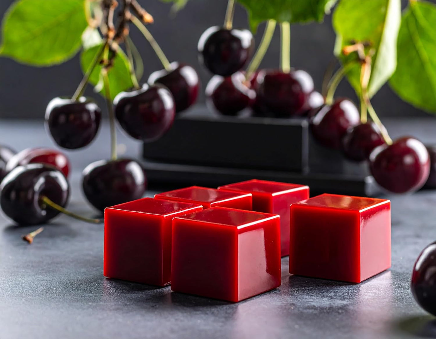 Black Cherry Strongly Scented Hand Poured Vegan Wax Melts, 36 Scented Wax Cubes, 19.2 Ounces in 6 x 6-Packs