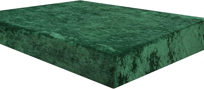 PHF Truly Velvet Fitted Sheet Only King Size, Christmas Luxury Super Soft Cozy Fuzzy Fleece Bottom Sheet with Deep Pocket Up to 16",Suitable for Fall Winter Spring, No Pillowcases, Emerald Green