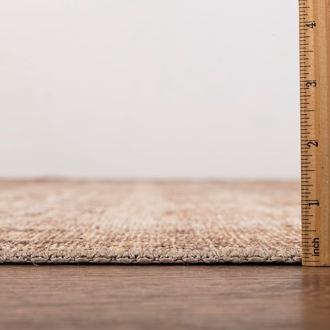 Keen Home Design 2x12 Rug - Machine Washable Runner Rug with Non-Slip Backing, Ideal for Hallway, Entryway, Kitchen, Laundry Room - Vintage, Easy Clean, Durable, Low Pile - (2'6" x 12')