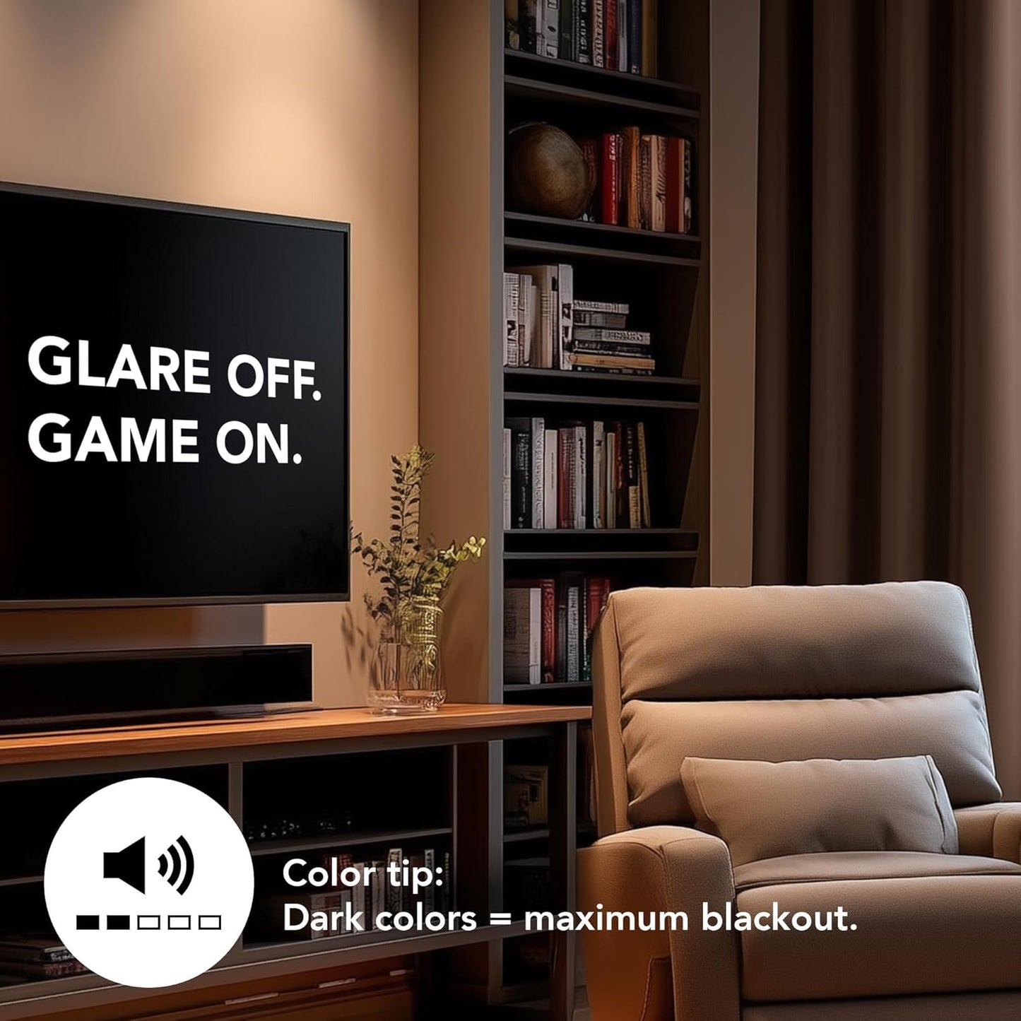 Deconovo Blackout Curtains for Bedroom – Set of 2 42W x 72L Inch Thermal Insulated & Noise Reducing Panels–Home Window Room Darkening Sustainable Grommet Drapes for Living Room and Nursery, Chocolate