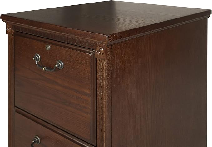 Martin Furniture Huntington Oxford 2 Drawer File Cabinet, Burnish - Fully Assembled