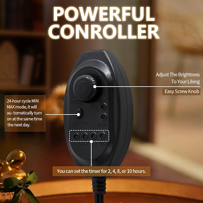 Candle Warmer Lamp with Dimmer and Timer,Home Decor Lamp for Scented Jar,Antique Brass Electric Wax Melt Warmer,Mother's Day/Birthday/Christmas Gifts for Mom/Wife,Adjustable Height,with 2 Bulbs