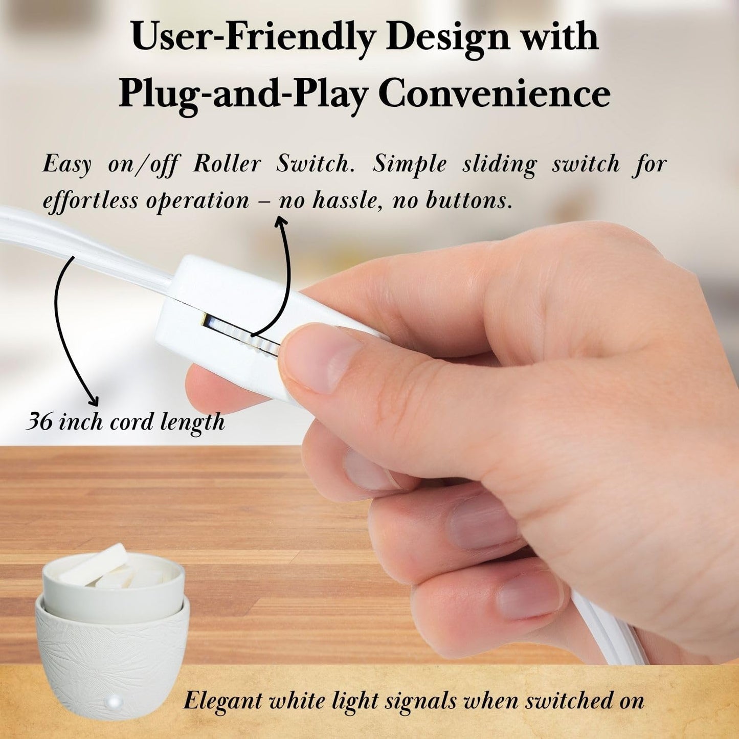 CAROLINA Wellness Wax Melt Warmer, 3-in-1 Electric Wax Melter for Scented Wax Melts, Cubes, and Tarts | Home, Office, Bedroom, Gift & Décor