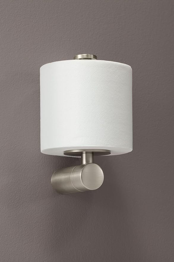 Moen YB0409BN Single Post Modern Toilet Paper Holder, Brushed Nickel