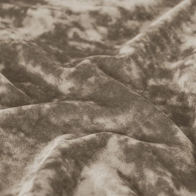 PHF Truly Velvet Fitted Sheet Only Twin Size, Luxury Super Soft Cozy Fuzzy Fleece Bottom Sheet, Deep Pocket Up to 16",Strenghth Elastic Band,Suitable for Fall Winter Spring, No Pillowcases, Khaki