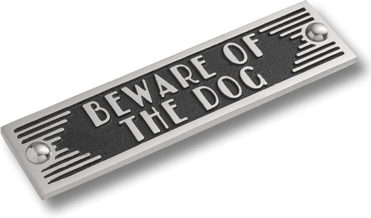 The Metal Foundry Beware Of The Dog Metal Door Sign. Art Deco Style Home Décor Accessories Door Or Wall Aluminium Plaque. Handmade In England.