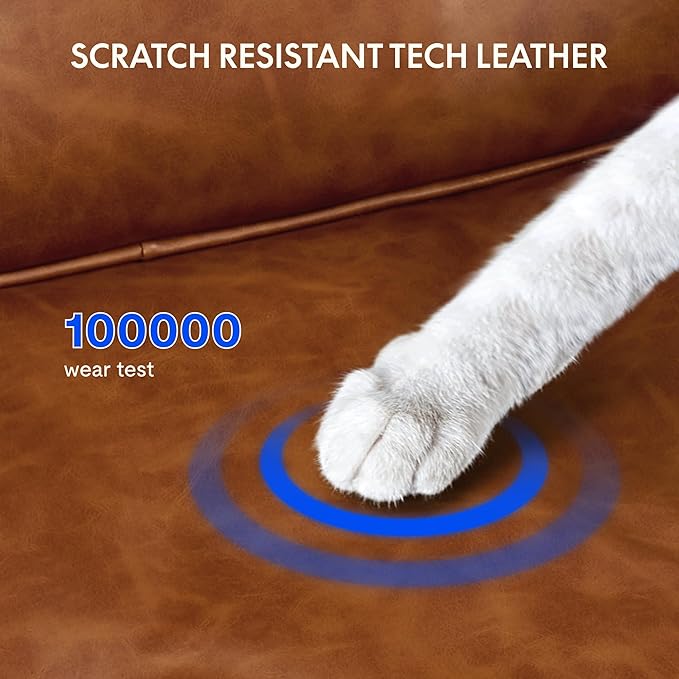 FLEXISPOT Vanity Chair with High Back Makeup Chair for Vanity Desk, Comfortable Home Office Desk Chairs 23.4 * 20.1in Wide Seat Cross Legged Office Chair with Wheels, Brown