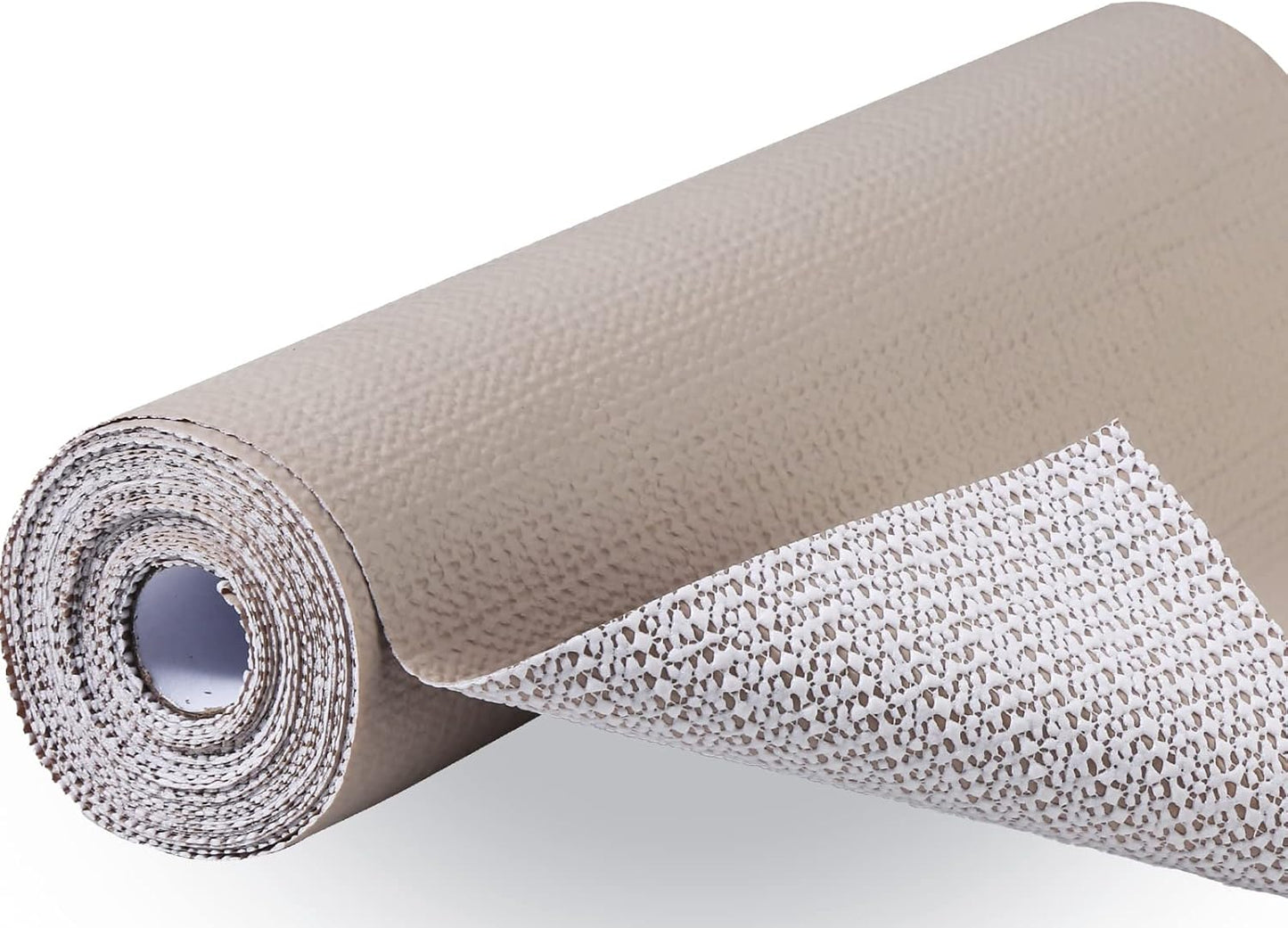 Premium Drawer and Shelf Liner for Cabinet, Non Adhesive Liner for Kitchen, Strong Grip Non Slip Shelf Liners for Kitchen Cabinets, Storage, Drawers, Shelves, Kitchenware and Tableware, Beige