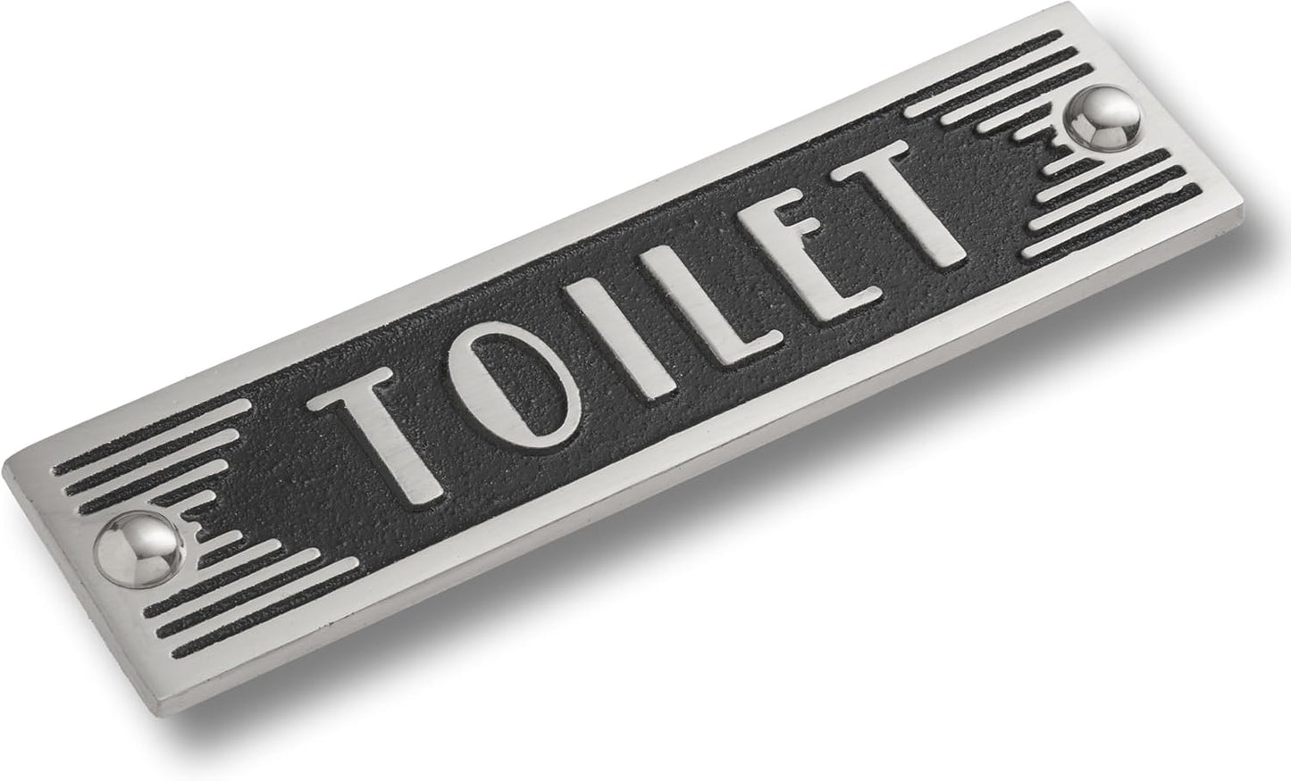 The Metal Foundry Toilet Metal Door Sign. Art Deco Style Home Décor Accessories Door Or Wall Aluminium Plaque. Handmade in England.