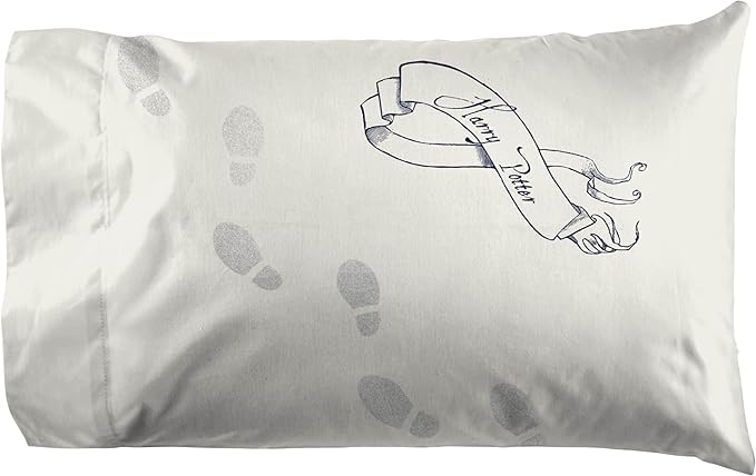 Jay Franco Kids Sheet Set with Fitted, Flat Sheets & Pillow Cover - Ultra-Soft Bedding with Pillowcase for Room Decor, Beige - Harry Potter, 4 Piece Queen