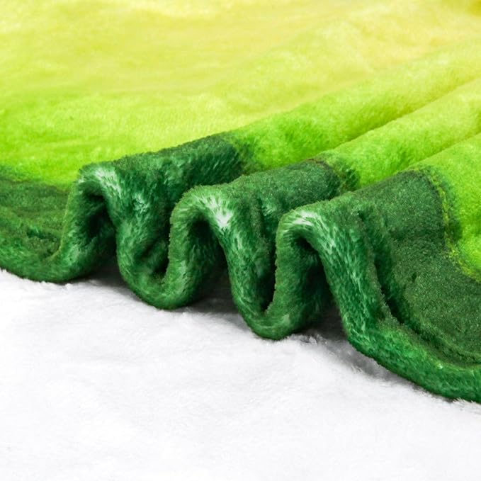 Vessia Avocado Throw Blanket(Green), Realistic Funny Food Blanket for Adults and Kids, 300GSM Novelty Fruits Printed Throw for Couch, Sofa, Bed, Fun Home Decor for Boys, Girls