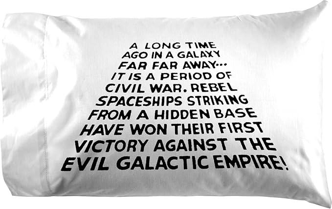 Jay Franco Kids Sheet Set with Fitted, Flat Sheets & Pillow Cover - Ultra-Soft Bedding with Pillowcase for Room Decor, White - Star Wars, 4 Piece Full