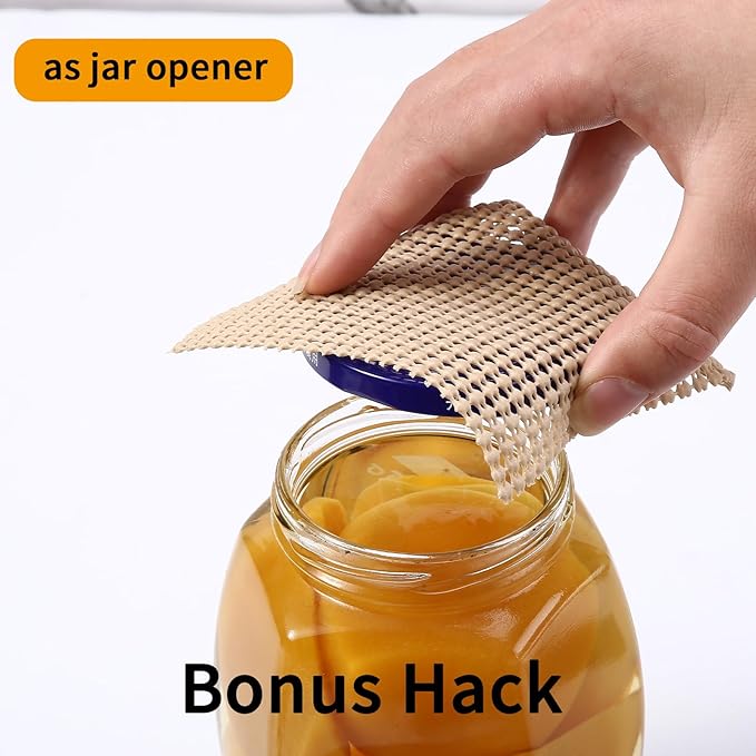 iwtmm Drawer Shelf and Cabinet Liners Non-Adhesive Extra Strong Grip - Keep Items in Place for Kitchen, Bathroom, Office & Wardrobe, Heavy Duty Anti-Slip Liners for Cabinets, Cupboards, Drawers