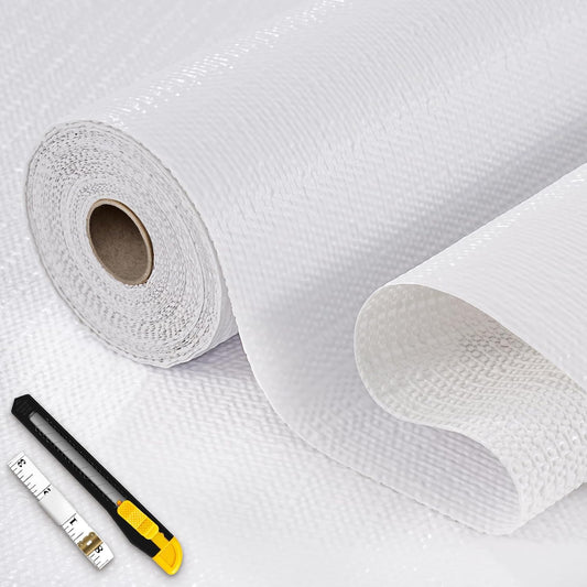 Drawer and Shelf Liner, Non-Adhesive Kitchen Cabinet Liners, Non Slip Shelf Paper Waterproof Washable Thickened for Dresser Pantry Shelve Bathroom Protector
