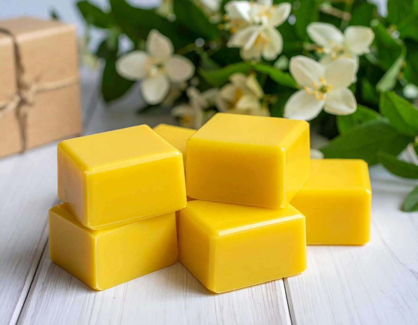 Honeysuckle Jasmine Strongly Scented Hand Poured Vegan Wax Melts, 36 Scented Wax Cubes, 19.2 Ounces in 6 x 6-Packs