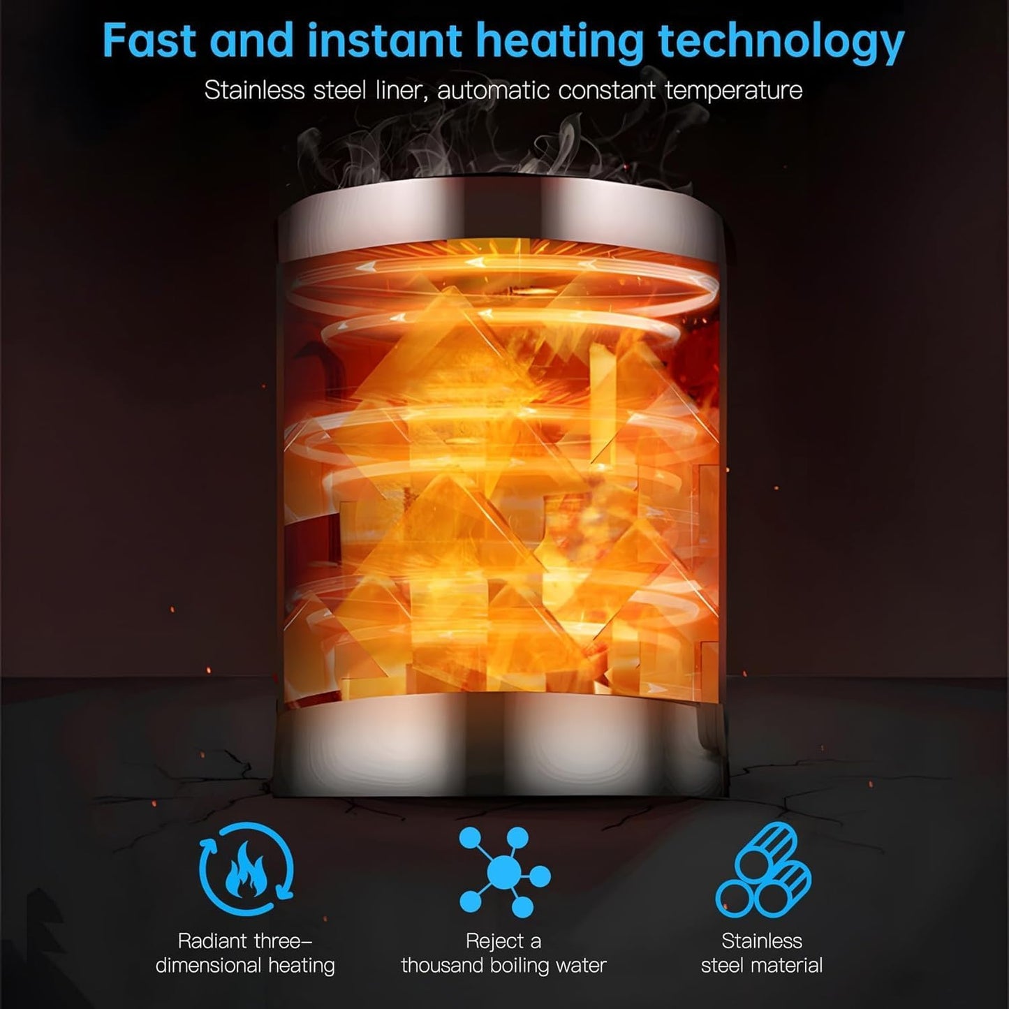 Housiwill Countertop Water Dispenser, Top Loading Water Cooler for 1.2 to 5 Gallon, 3 Temperature Settings Room Temperature Water Cold Hot Water Dispenser, Suitable for Home, Office, Dorm Bedside Use