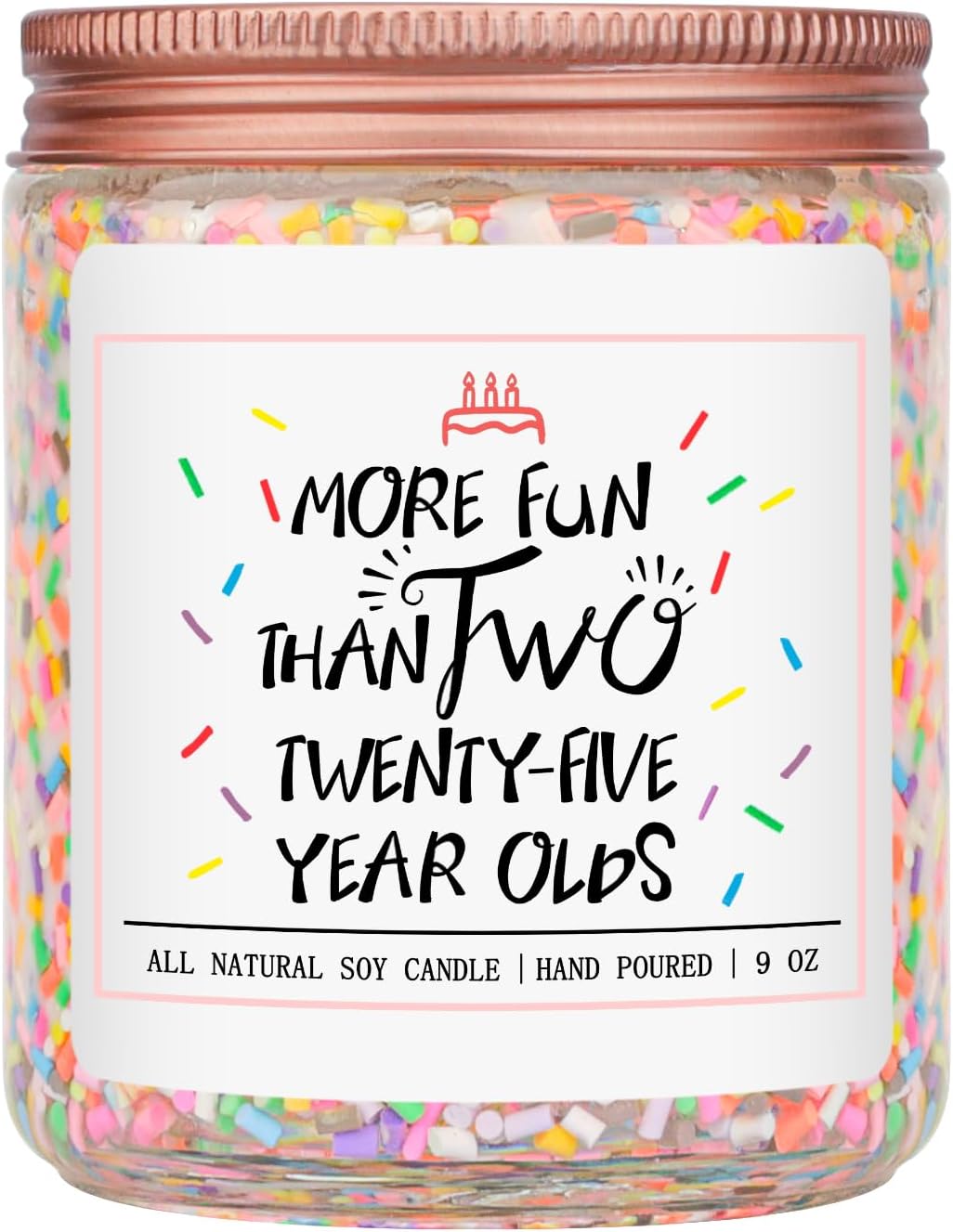 Homsolver 50th Birthday Gifts for Women, Best Ideas Birthday Decorations Candle Gift for Mom, Friends, Wife, Sister, Grandma, Vanilla Cream Scent Handmade Aromatherapy Candles