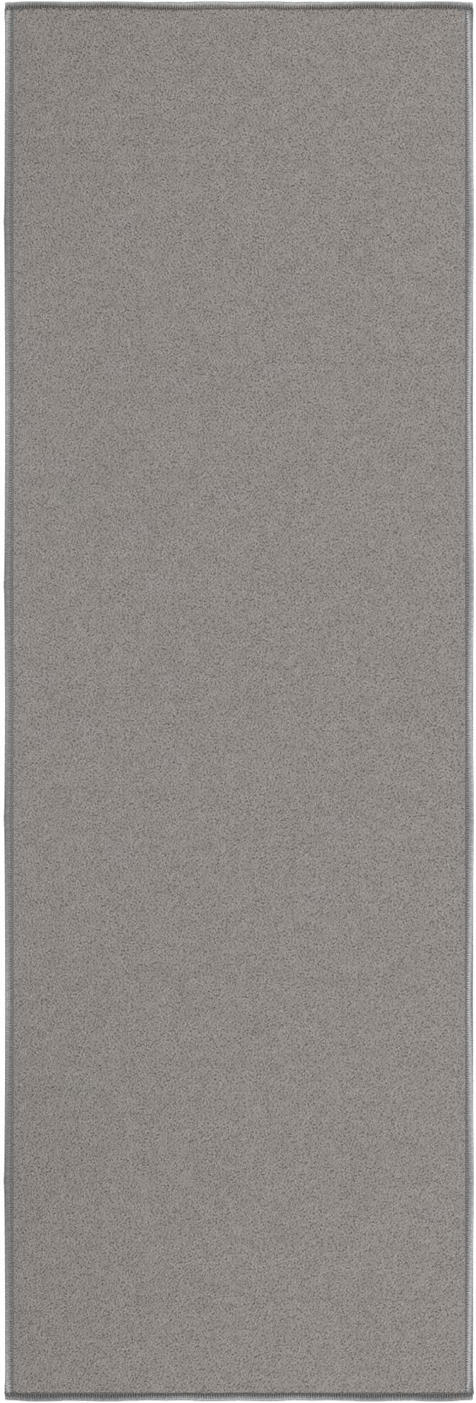 Ottomanson Hallway Runner Rug 20" x 59" Non Slip Solid Area Rugs Easy to Clean Laundry Rug Runner Durable & Pet Friendly Floor Carpet Runners for Hallways Entryway Living Room Kitchen, Gray