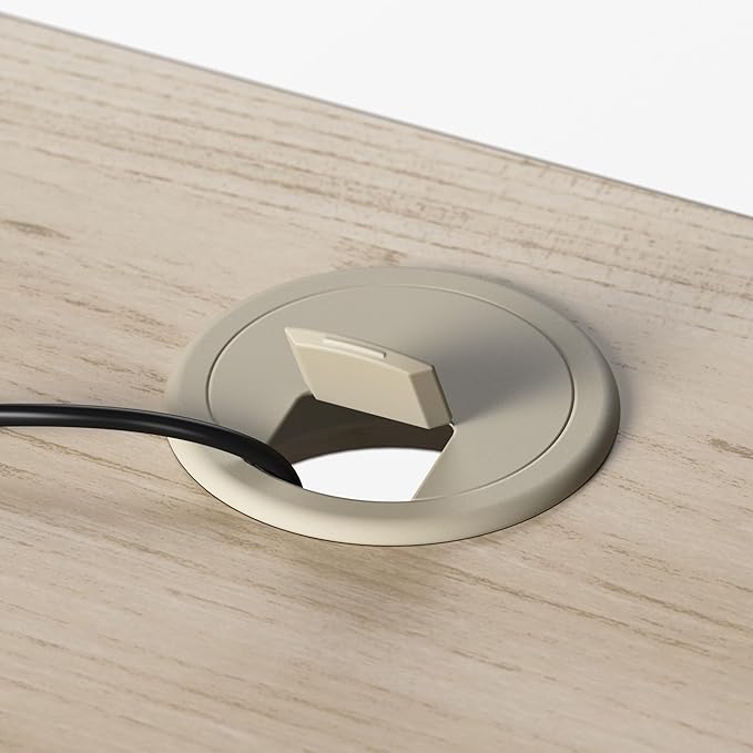 Bush Business Furniture Move 60 Series 60W x 30D Electric in Natural Elm with Silver Base, Ergonomic Sit-Stand Computer Table for Home and Professional Office